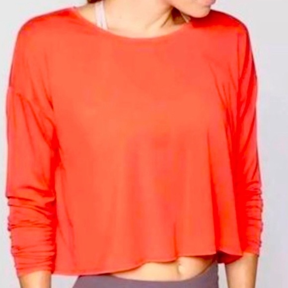 Athleta Tops - Athleta Studio Crop Top, Orange/Red excellent used condition